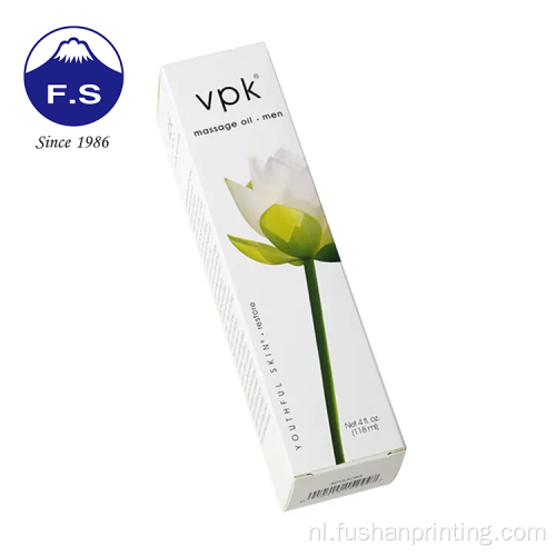 OEM Logo Glanzende kunstpapier Flower Lash Box